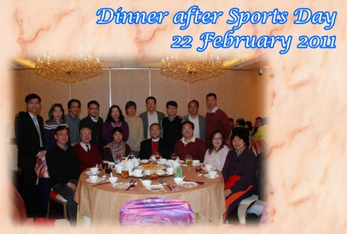 Dinner after Sports Day on 22 February 2011