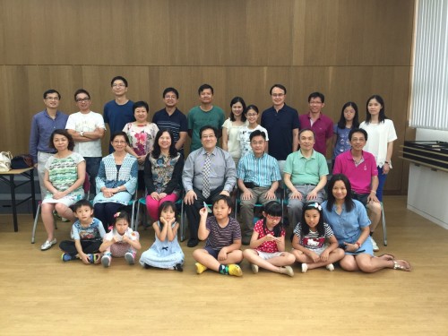Alumni with kids meeting retired teachers July 2015