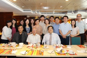 Alumni at Annual Staff Lunch July 10 2015