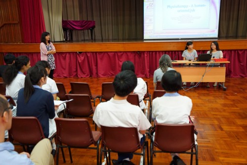 Speech & hearing therapist Tracy & student Yan Chi