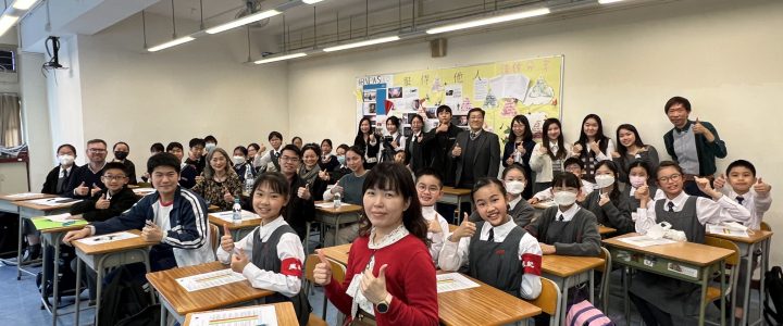 Two alumni coaches at SKHTST Toastmasters Youth Leadership Program (TYLP)