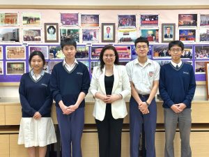 Alumnus, current and former staff coaching students for the 21st Century Cup National English Speaking Competition (NESC) (Hong Kong Region) Semi Finals 2025