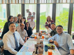 Alumni at the End-of-Term Ceremony and Staff Lunch