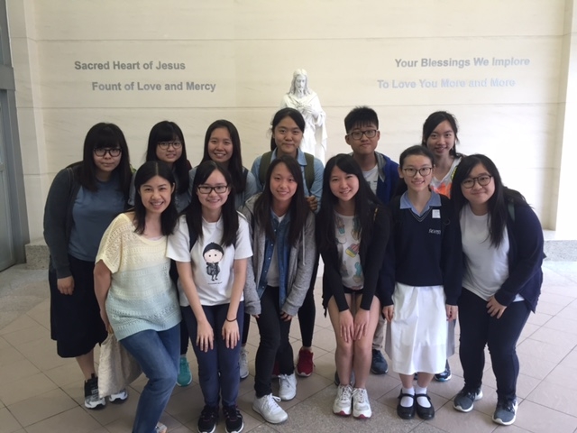 Our 11 students and Miss Leung, Career Teacher (first from left, front row)