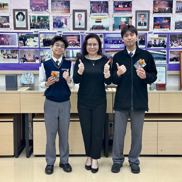 Two students advancing to The Hong Kong Federation of Youth Group (HKFYG) English Public Speaking Contest 2025 (Grand Finals)