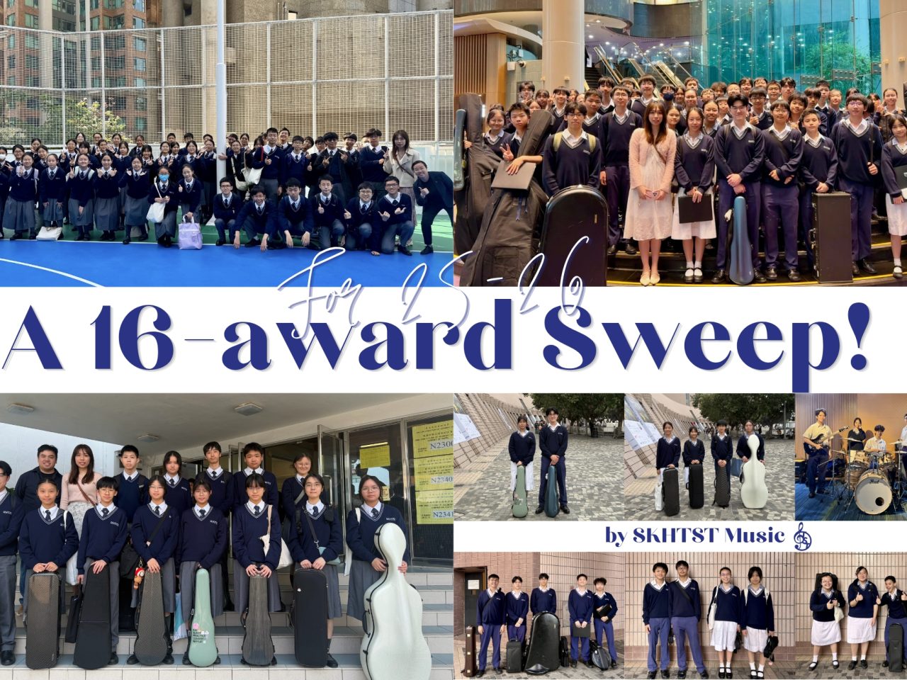 A Historic Year: Music Department Secures 16 Awards across Major Competitions!