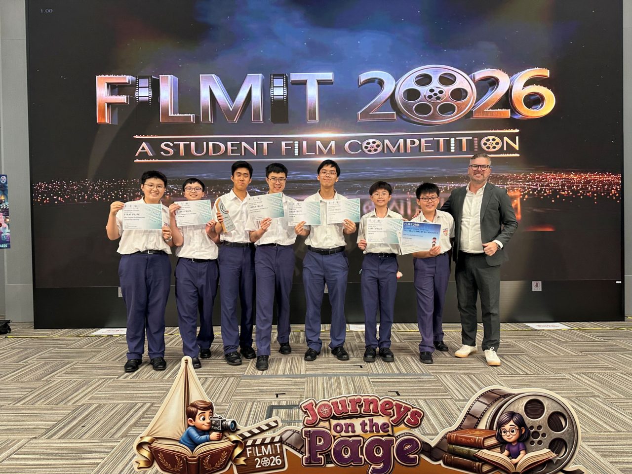 English Drama Club Members Awarded 1st Prize in the Filmit Competition!